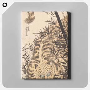 アートパネル-Tiger and Bamboo - 歌川よしかず Canvas.