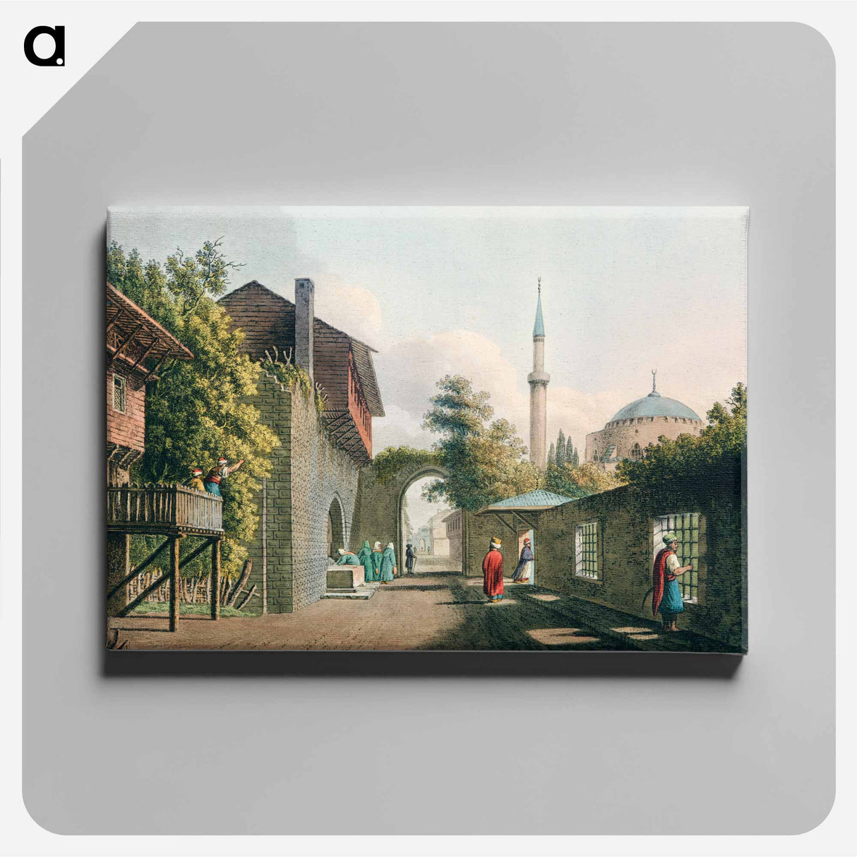 Eski Estamboul - View of the Ottoman Empire Canvas.