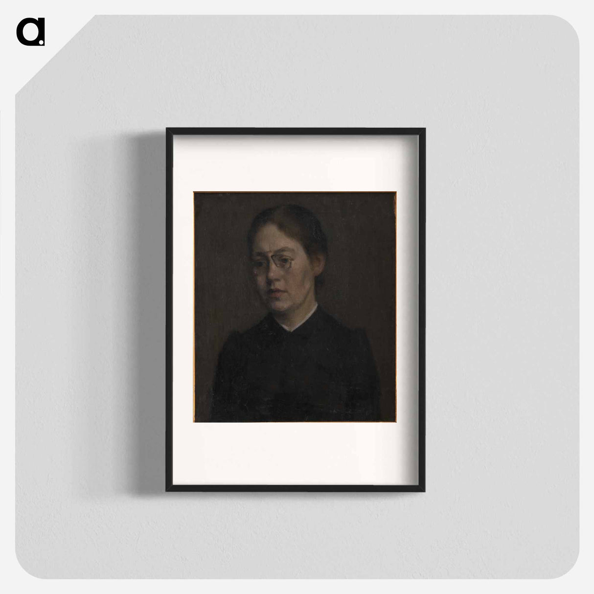 Unknown - ヴィルヘルム ハンマースホイ Poster.