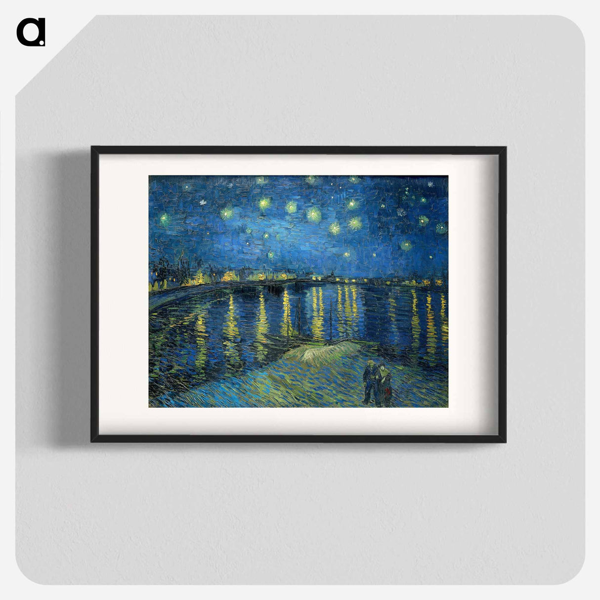 Starry Night Over the Rhone - フィンセント ファン ゴッホ Poster.