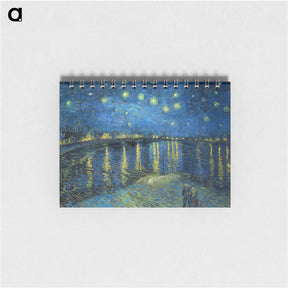 アートメモ帳-Starry Night Over the Rhone - フィンセント ファン ゴッホ Memo.
