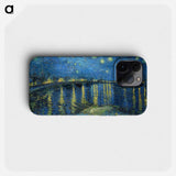 Starry Night Over the Rhone - Vincent van Gogh Phone Case.