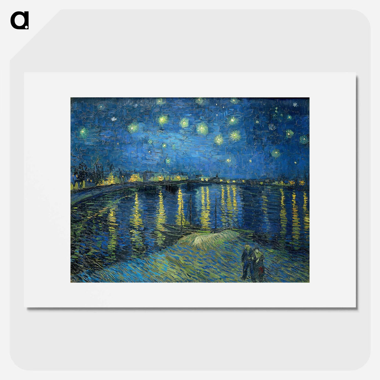 Starry Night Over the Rhone - フィンセント ファン ゴッホ Poster.