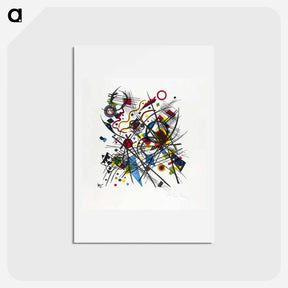 アートポストカード-Lithographie fur die Vierte Bauhausmappe - ワシリー カンディンスキー Postcard.