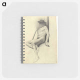 アートメモ帳-Seated Male Nude with Hat
 - ウィーン博物館 Memo.