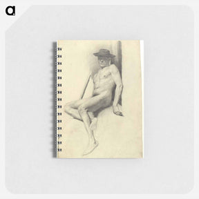 アートメモ帳-Seated Male Nude with Hat
 - ウィーン博物館 Memo.