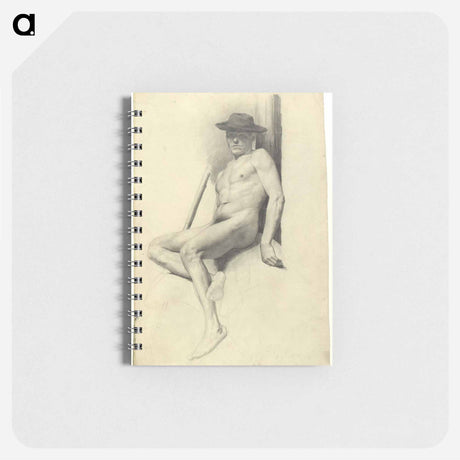 アートメモ帳-Seated Male Nude with Hat
 - ウィーン博物館 Memo.