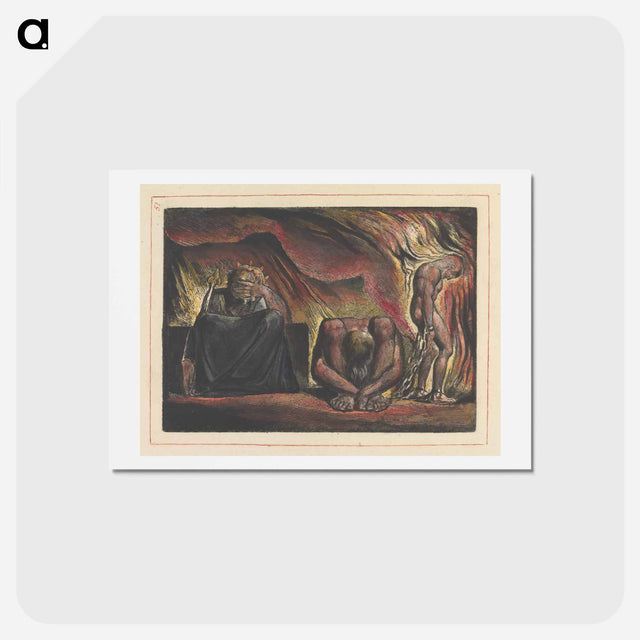 アートポストカード-Jerusalem, Plate 51 - ウィリアム ブレイク Postcard.