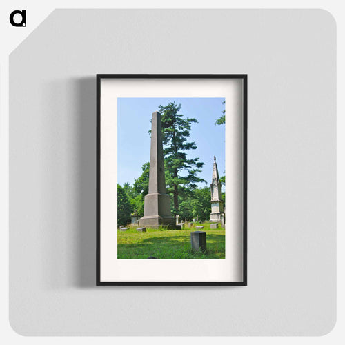 Baker family plot at Albany Rural Cemetery in Menands, New York - ウィリアム ブリス ベイカー Poster.