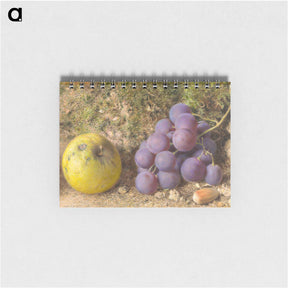 アートメモ帳-Apple, Grapes and a Cob-Nut - ウィリアム ヘンリー ハント Memo.