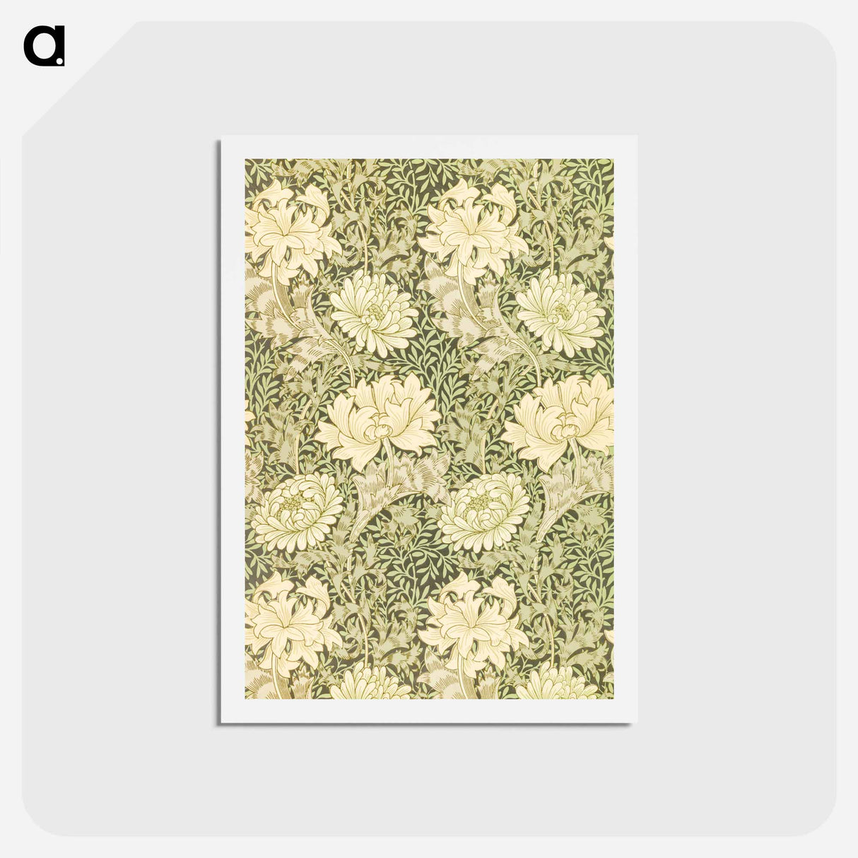 アートポストカード-Chrysanthemum - ウィリアム モリス Postcard.