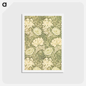 アートポストカード-Chrysanthemum - ウィリアム モリス Postcard.