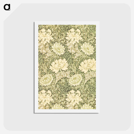 アートポストカード-Chrysanthemum - ウィリアム モリス Postcard.
