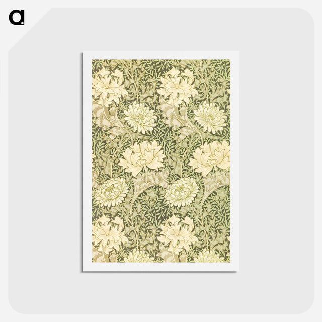 アートポストカード-Chrysanthemum - ウィリアム モリス Postcard.