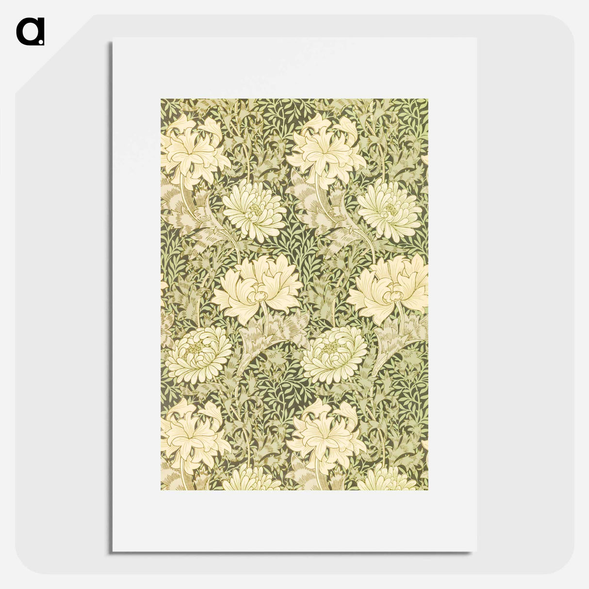 Chrysanthemum pattern - William Morris Poster.