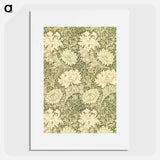 Chrysanthemum pattern - William Morris Poster.