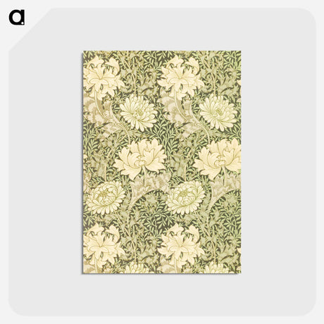 アートポストカード-Chrysanthemum - ウィリアム モリス Postcard.