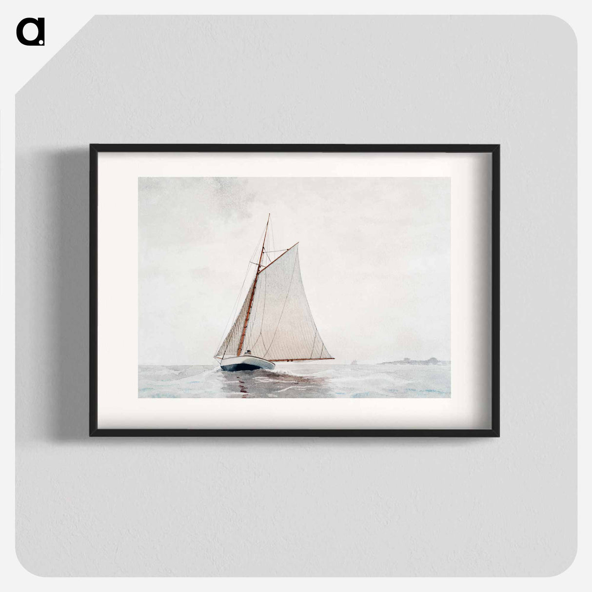 Sailing off Gloucester - Winslow Homer Poster.