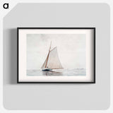 Sailing off Gloucester - Winslow Homer Poster.