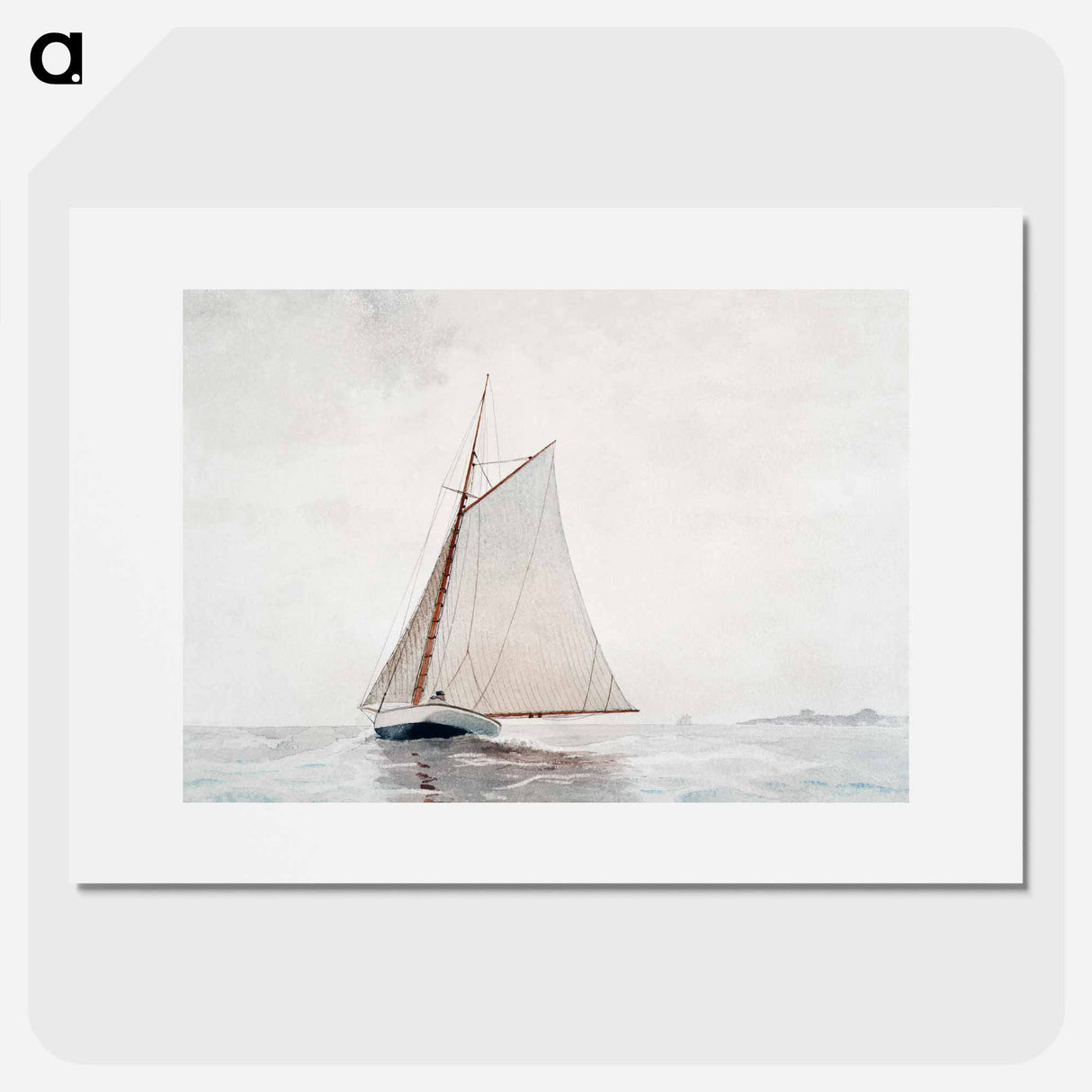 Sailing off Gloucester - Winslow Homer Poster.