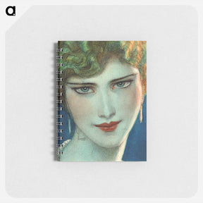 アートメモ帳-Face of blonde girl with earrings - ウワディスワフ テオドール ベンダ Memo.