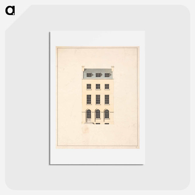 アートポストカード-Design for a London Townhouse: Elevation
 - イェール大学アートギャラリー Postcard.