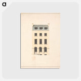 アートポストカード-Design for a London Townhouse: Elevation
 - イェール大学アートギャラリー Postcard.