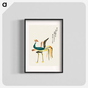 アートポスター-Crane from Yatsuo no tsubaki by Taguchi Tomoki - 八丘椿 Poster.