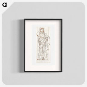 アートポスター-Full Length Figure of Christ - アルバート ジョセフ ムーア Poster.