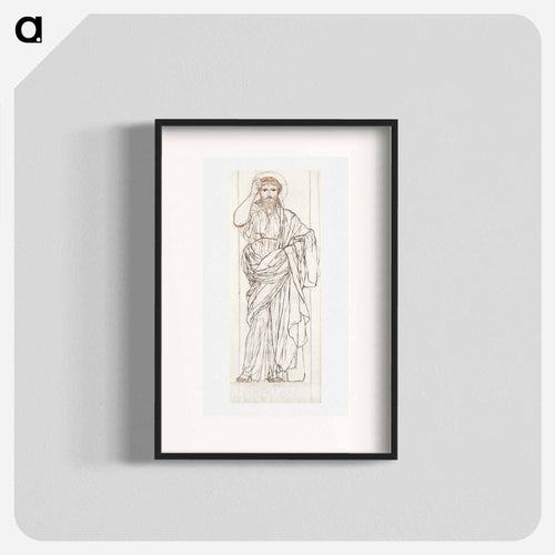 Full Length Figure of Christ - アルバート ジョセフ ムーア Poster.