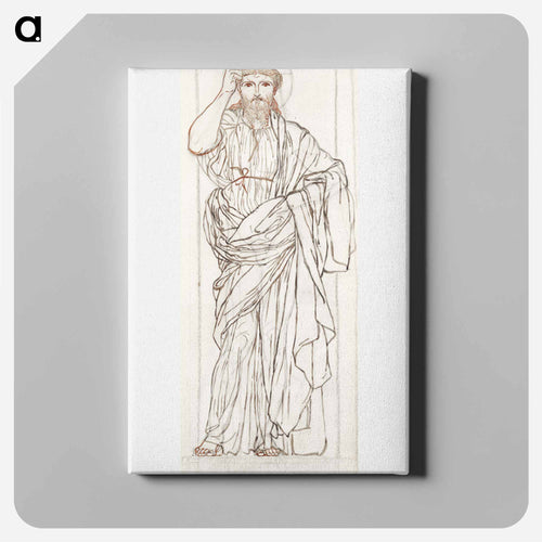 Full Length Figure of Christ - アルバート ジョセフ ムーア Canvas.