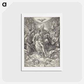 アートポストカード-The Trinity (The See of Grace) - アルブレヒト デューラー Postcard.