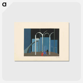 アートポストカード-Maquettes de théatre i.-xv. - アレクサンドラ エクスター Postcard.
