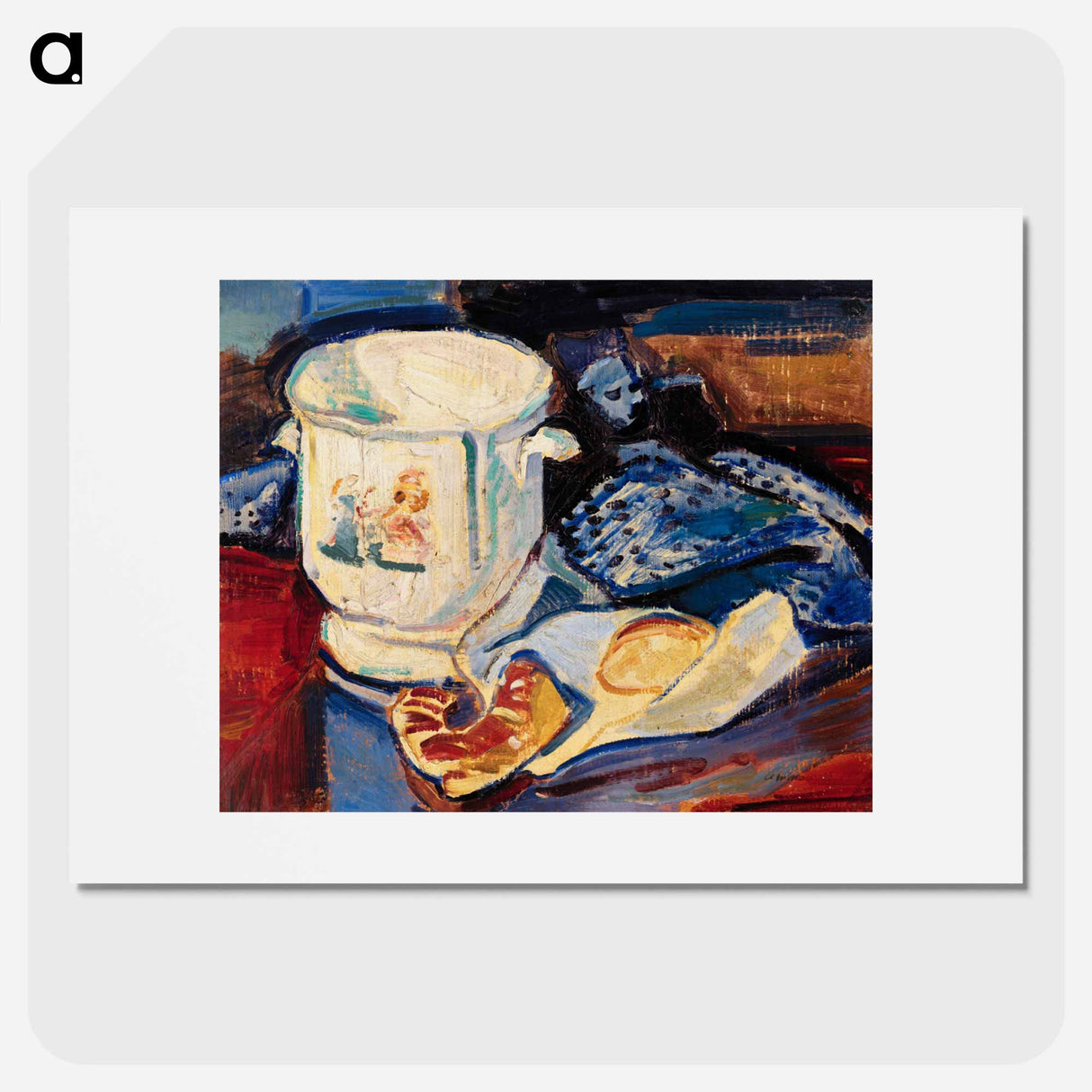 Still Life with Jardiniere - アルフレッド ヘンリー マウラー Poster.