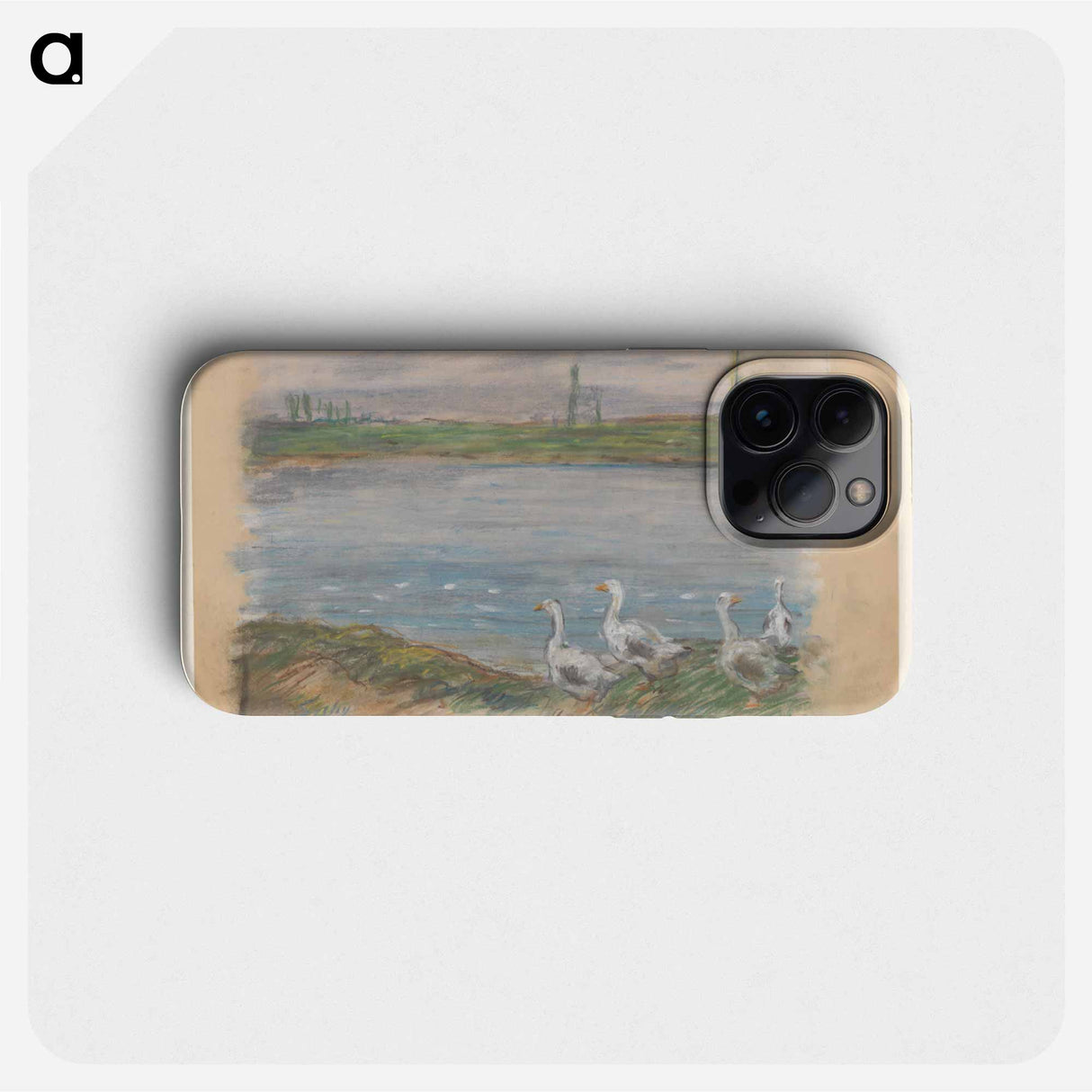 Four Geese by the River - アルフレッド シスレー Phone Case.