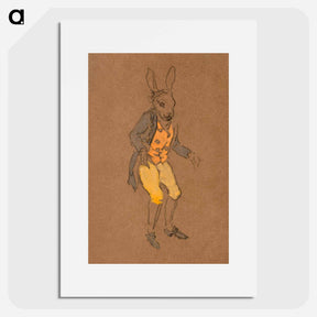 アートポスター-March Hare Costume Design for Alice in Wonderland - 不思議の国のアリス Poster.