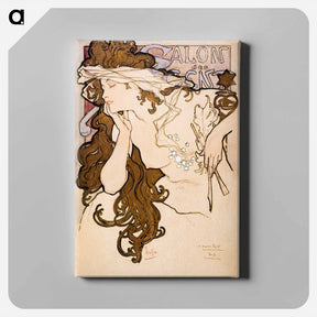アートパネル-Salon des Cent - アルフォンス ミュシャ Canvas.