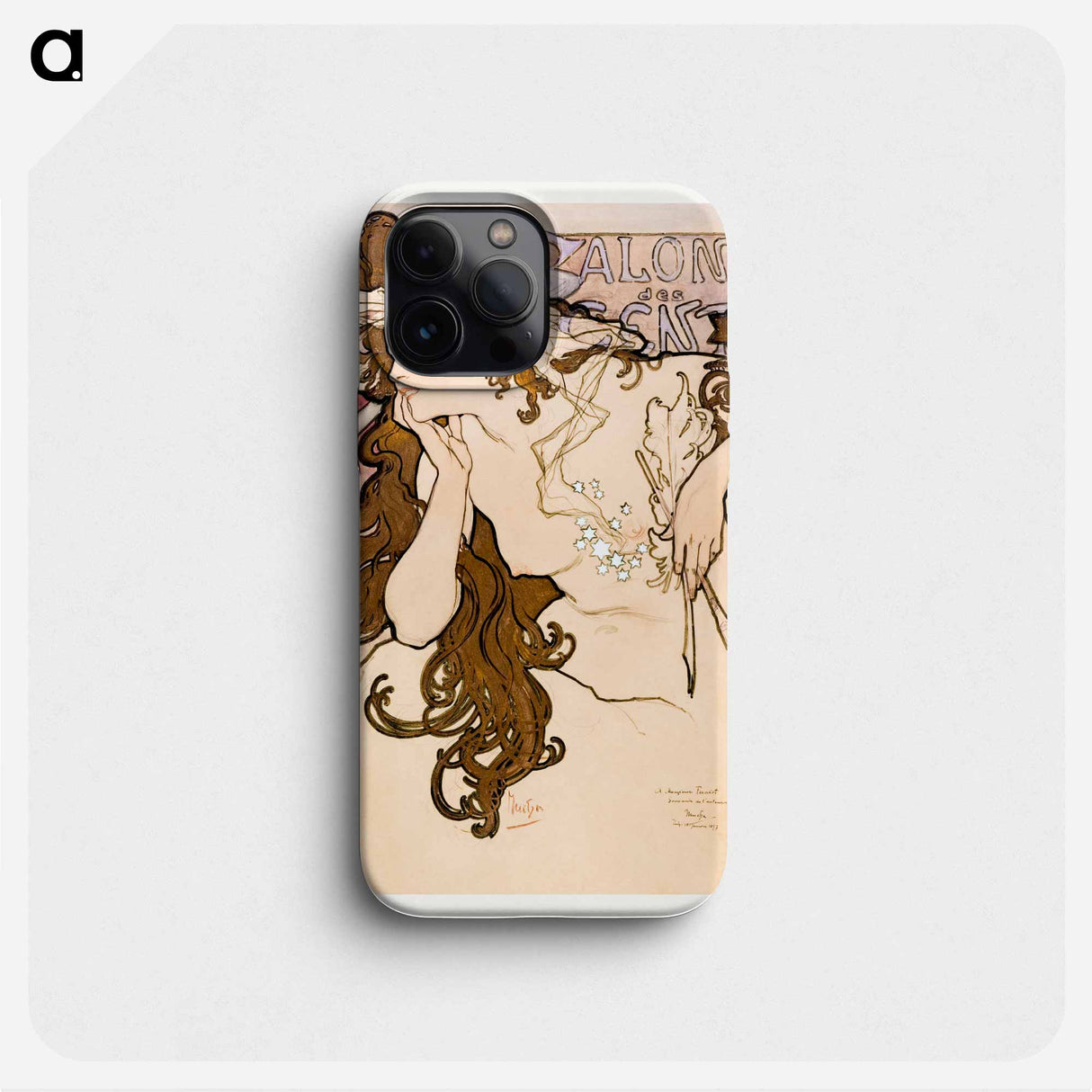 Salon des Cent - アルフォンス ミュシャ Phone Case.