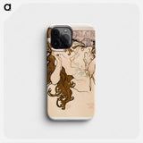 Salon des Cent - Alphonse Mucha Phone Case.