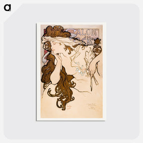 アートポストカード-Salon des Cent - アルフォンス ミュシャ Postcard.