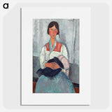 Gypsy Woman with Baby - Amedeo Modigliani Poster.