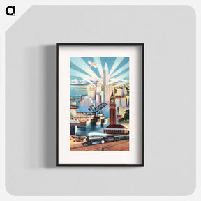 アートポスター-Seattle, Glamour City of Washington
 - ボストン公共図書館 Poster.