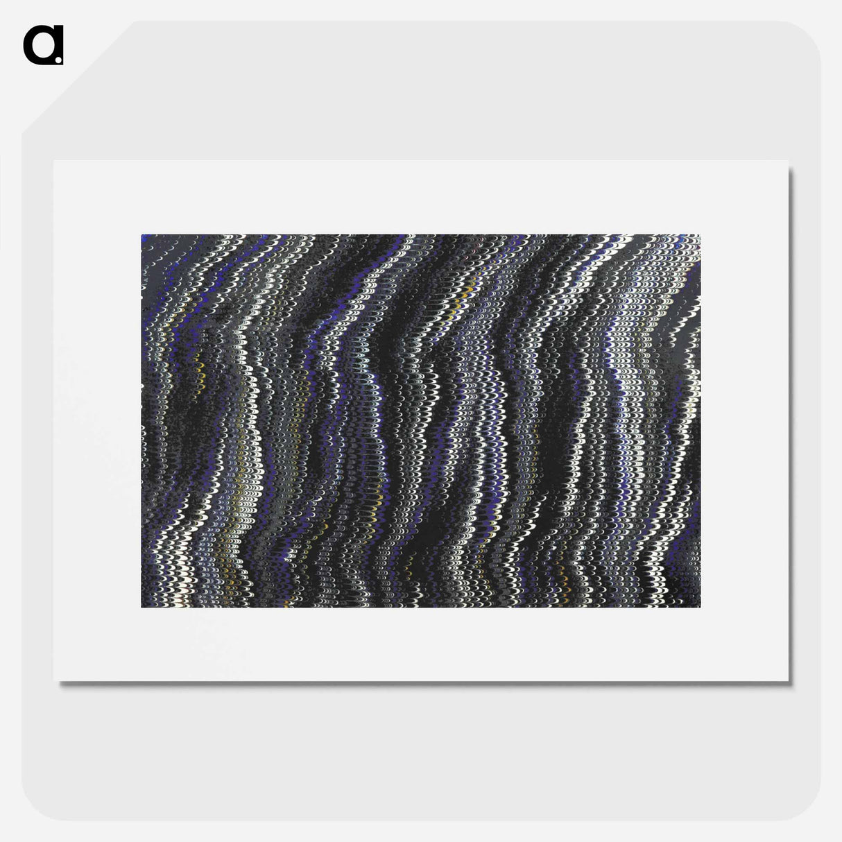 アートポスター-Abstract Glitch Pattern
 - 大英図書館 Poster.