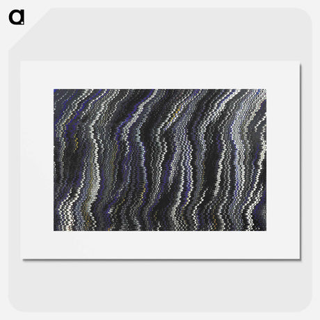 アートポスター-Abstract Glitch Pattern
 - 大英図書館 Poster.