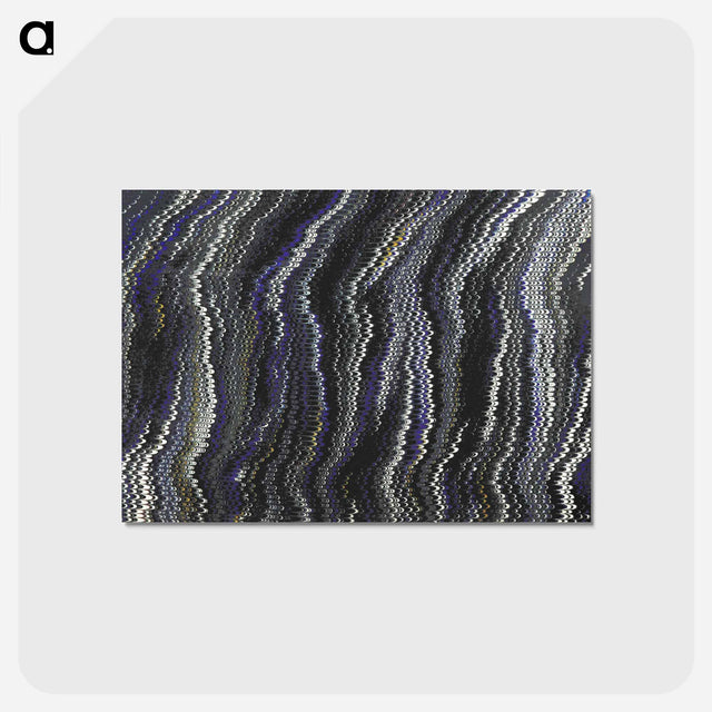 アートポストカード-Abstract Glitch Pattern
 - 大英図書館 Postcard.