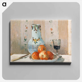 アートパネル-Still Life with Apples and Pitcher - カミーユ ピサロ Canvas.