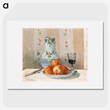 Still Life with Apples and Pitcher - Camille Pissarro Poster.