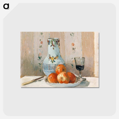 アートポストカード-Still Life with Apples and Pitcher - カミーユ ピサロ Postcard.