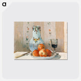 Still Life with Apples and Pitcher - カミーユ ピサロ Postcard.