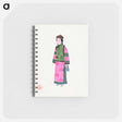 アートメモ帳-Lady in Dress with Winter Hat
 - 中国の衣装 Memo.